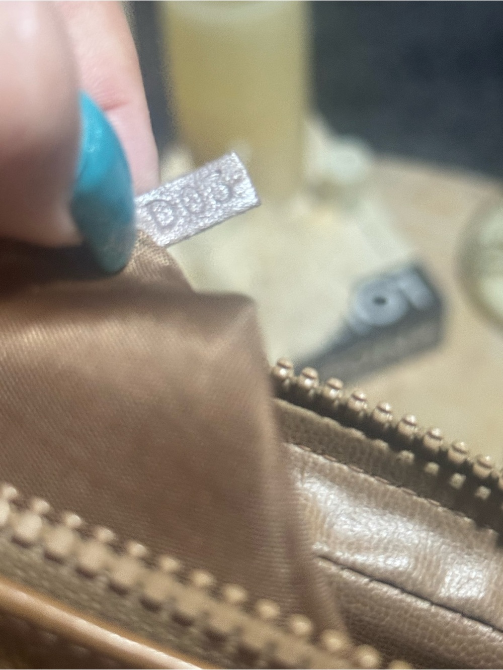 Celine Beige/Tan Monogram Canvas Shoulder Bag - Picture 11 of 17